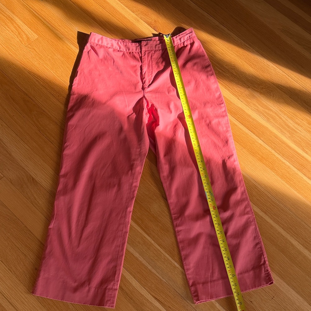 Banana Republic Coral Stretch Pants Sz 4 cropped